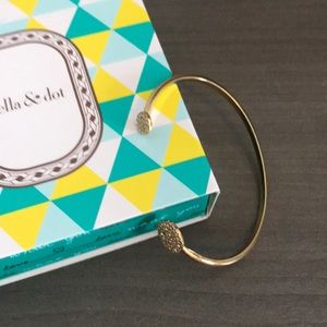 Stella & Dot Pave Disc Cuff